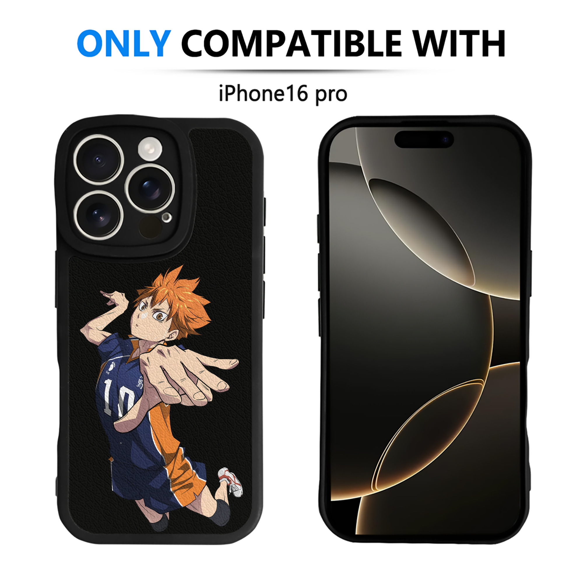 （画像用） ハイキュー!! Haikyu!! 【iPhone 16シリーズ対応】シリコンスマホケース（レザー調） 材質：シリコン